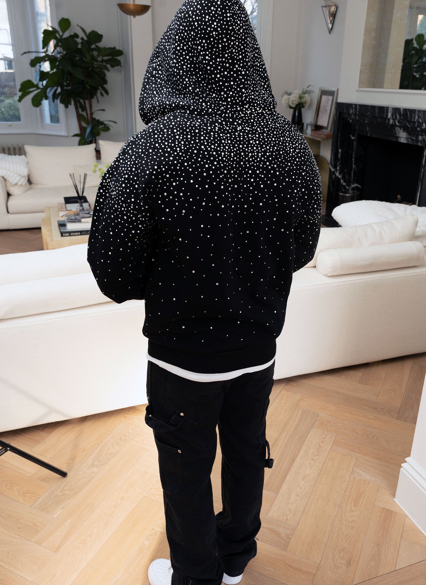 Vintage Flooded VVS Zip Hoodie - Black