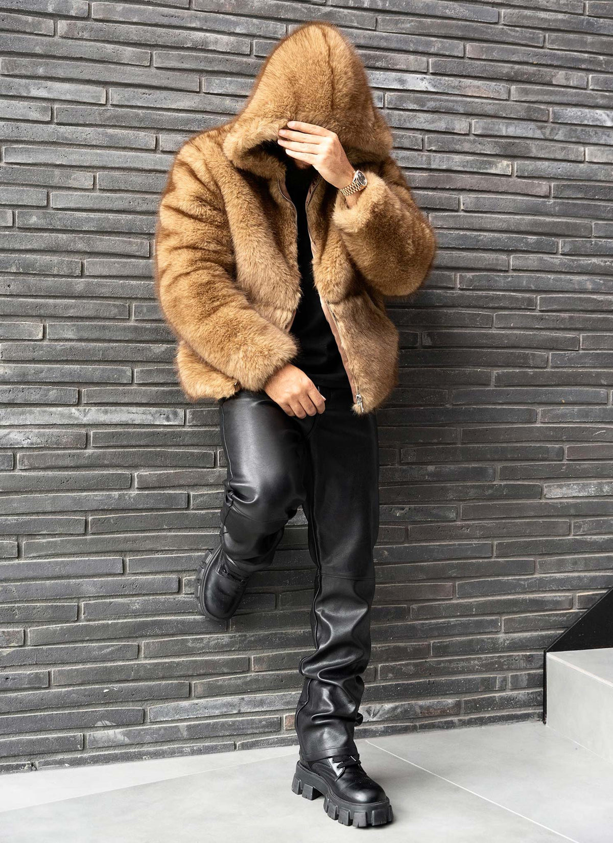 Fur Jacket - Brown
