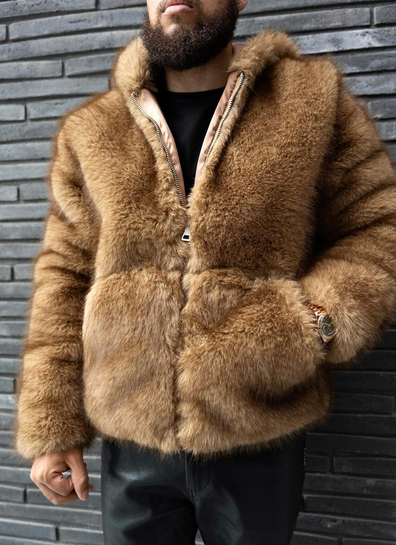Fur Jacket - Brown