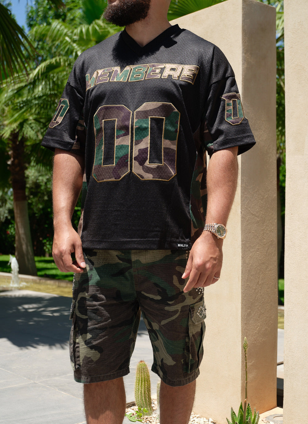 Members Camo Jersey - Black