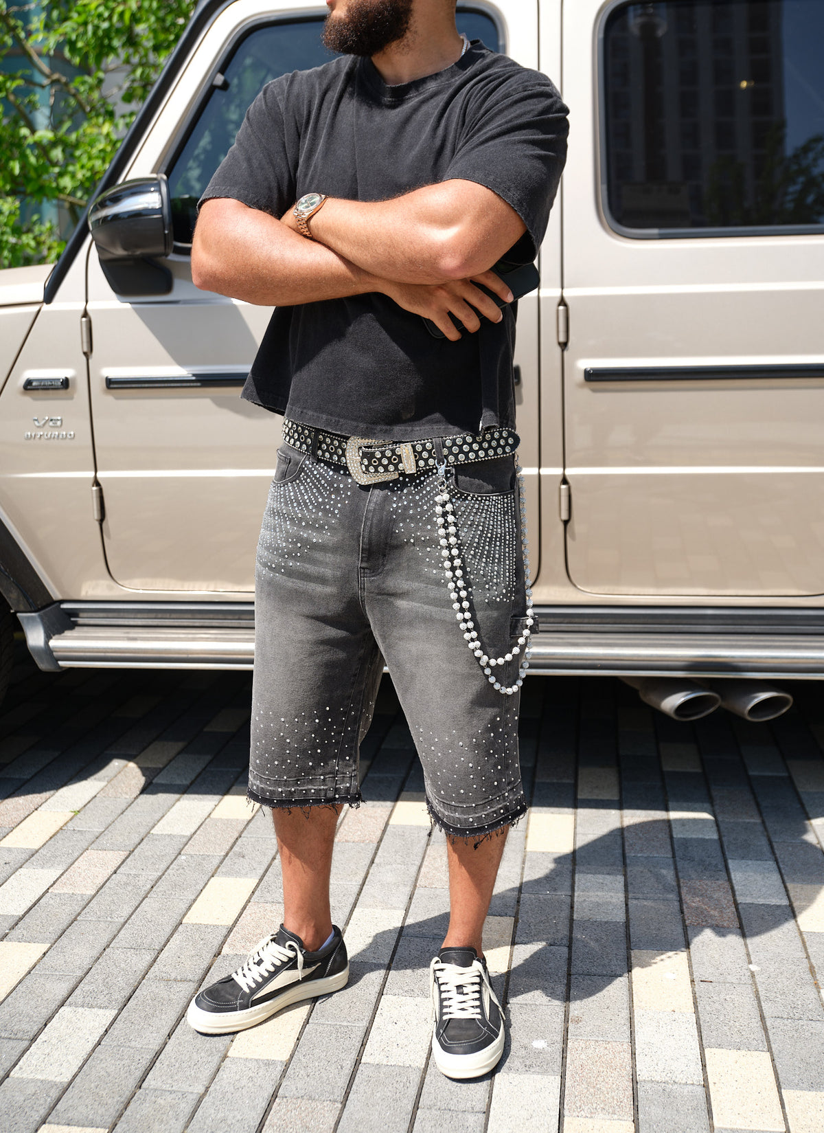 Vintage Crop T-Shirt - Black