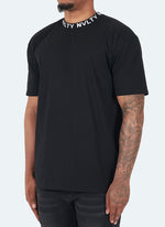 Logo Rib T-Shirt - Black
