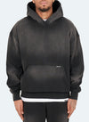 Vintage Sunfaded Hoodie - Black