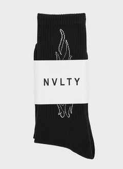 Flame Socks - Black