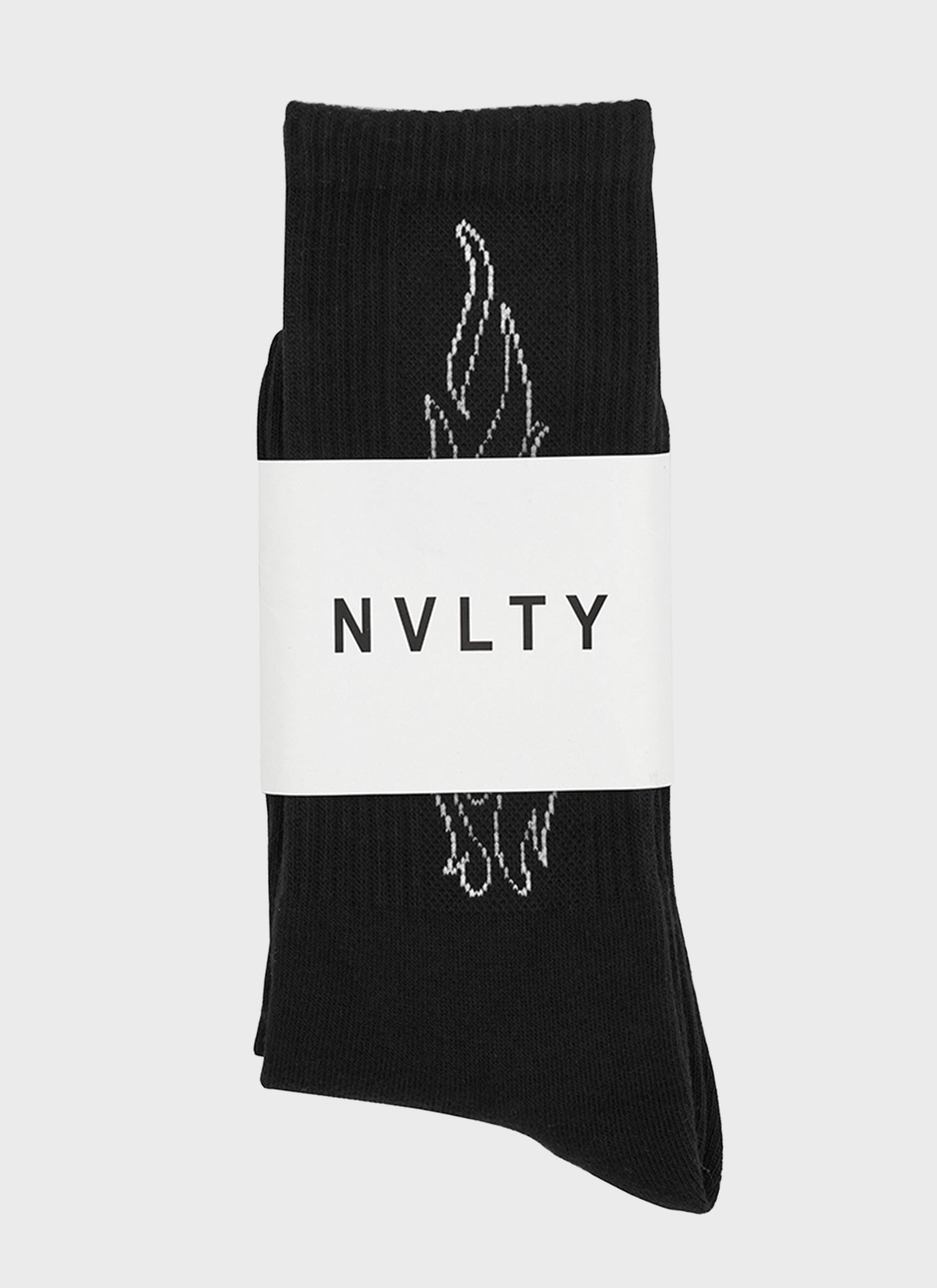 Flame Socks - Black