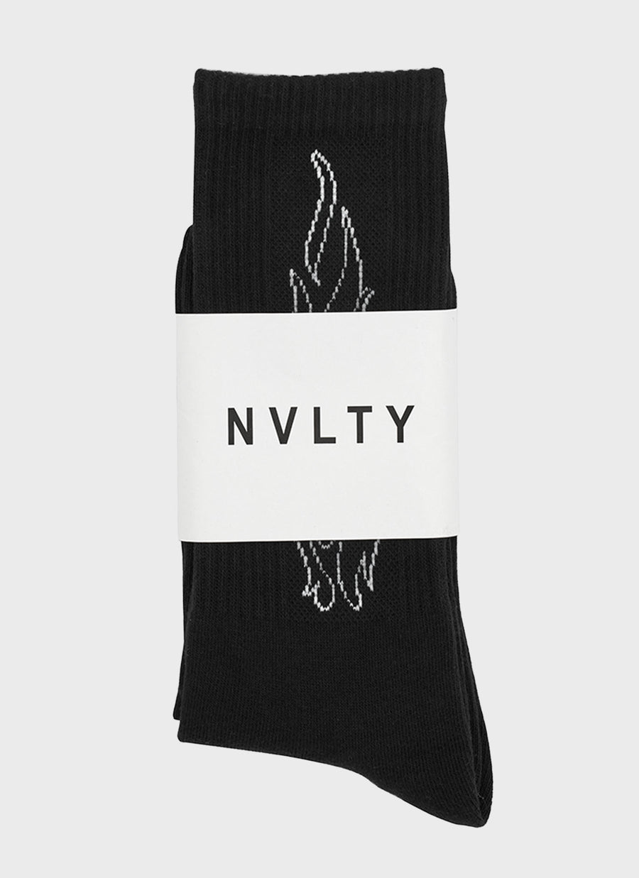 Flame Socks - Black