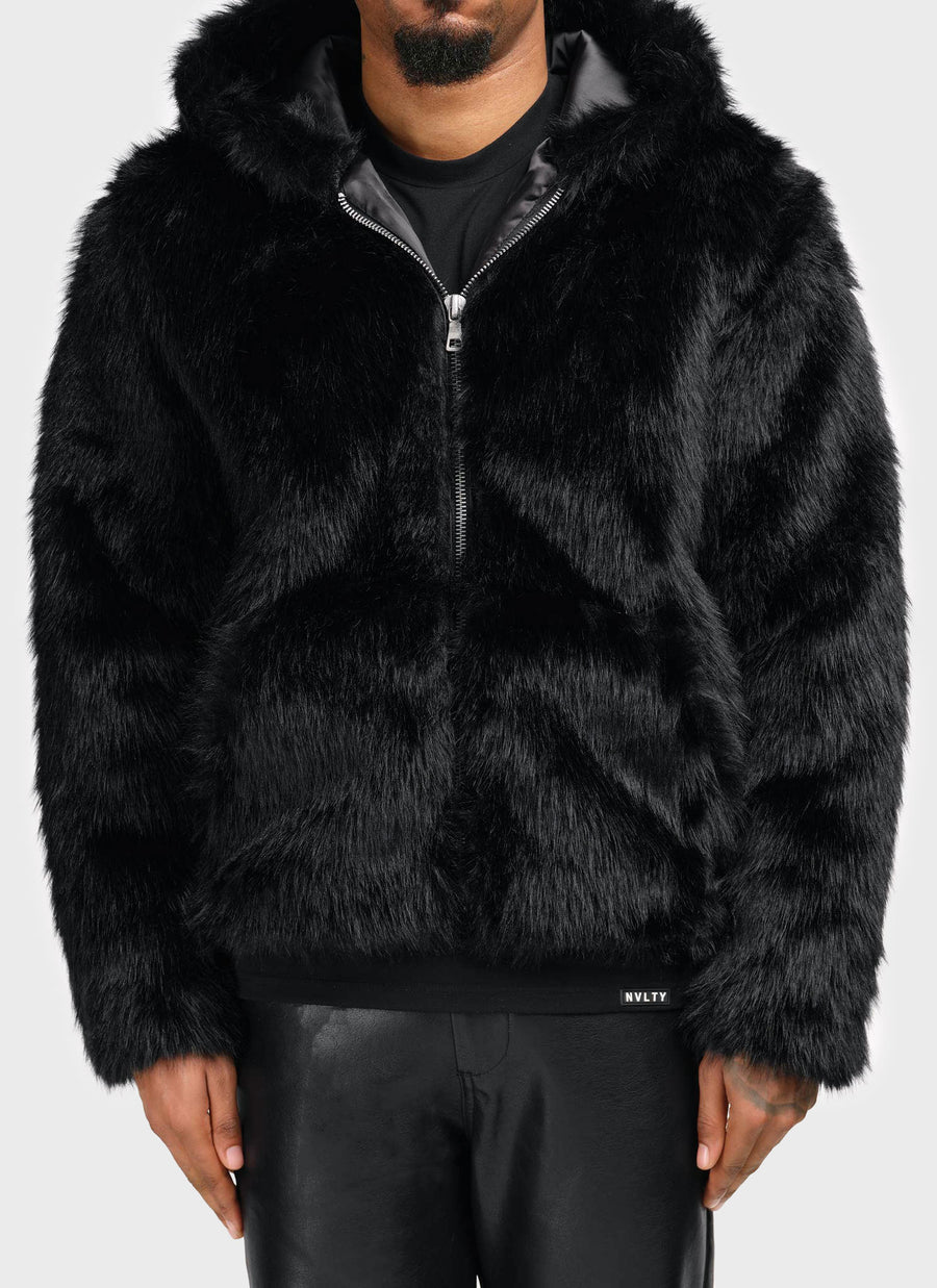 Fur Jacket - Black
