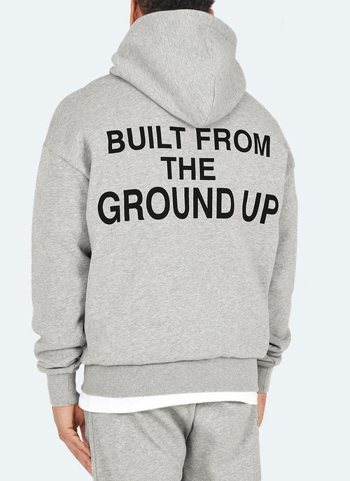 Built From The Ground Up Hoodie - Grey