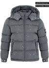Paint Puffer Jacket - Charcoal Grey