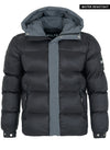 Center Tone Puffer Jacket - Black/Charcoal Grey