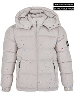 Paint Puffer Jacket - Off White