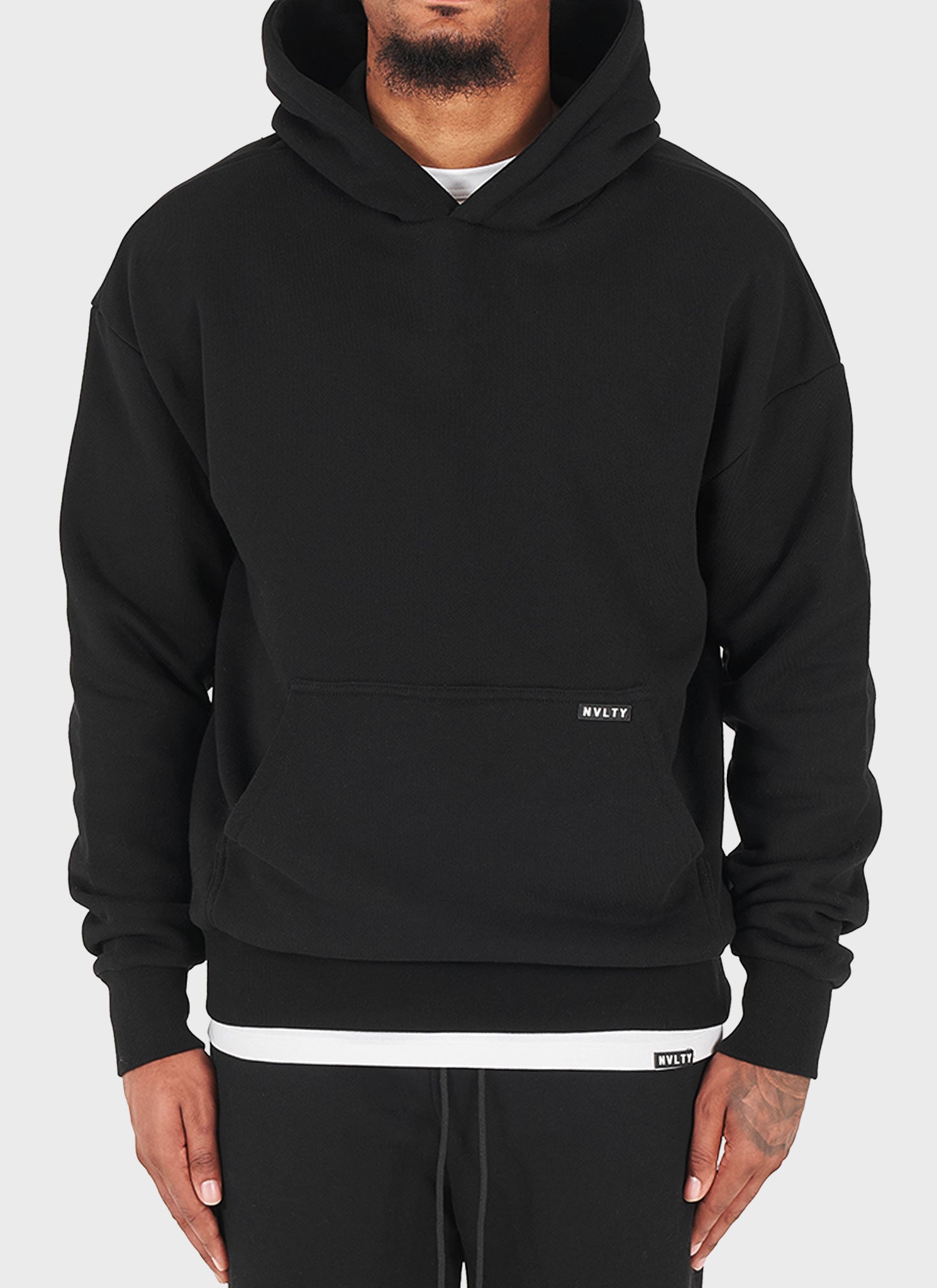 Heavyweight Essential Hoodie - Black