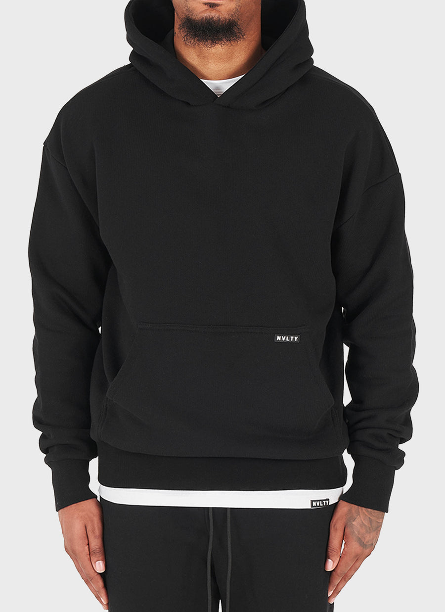 Heavyweight Essential Hoodie - Black