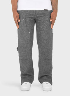 Heavyweight Wool Carpenter Rivet Pants - Grey