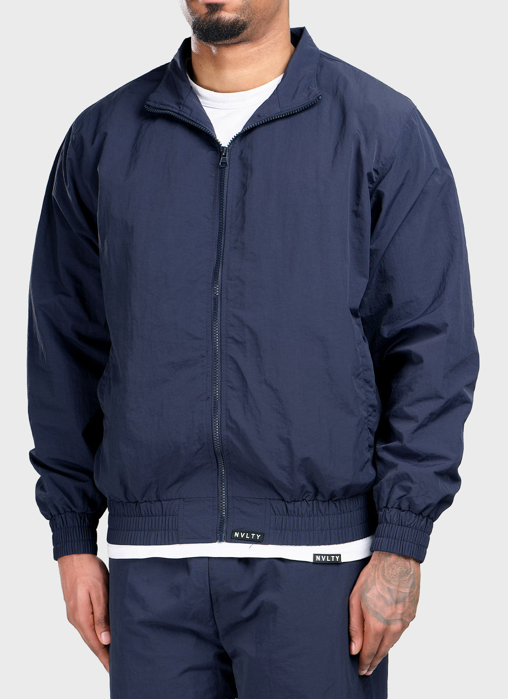 Heavyweight Shell Track Jacket - Navy