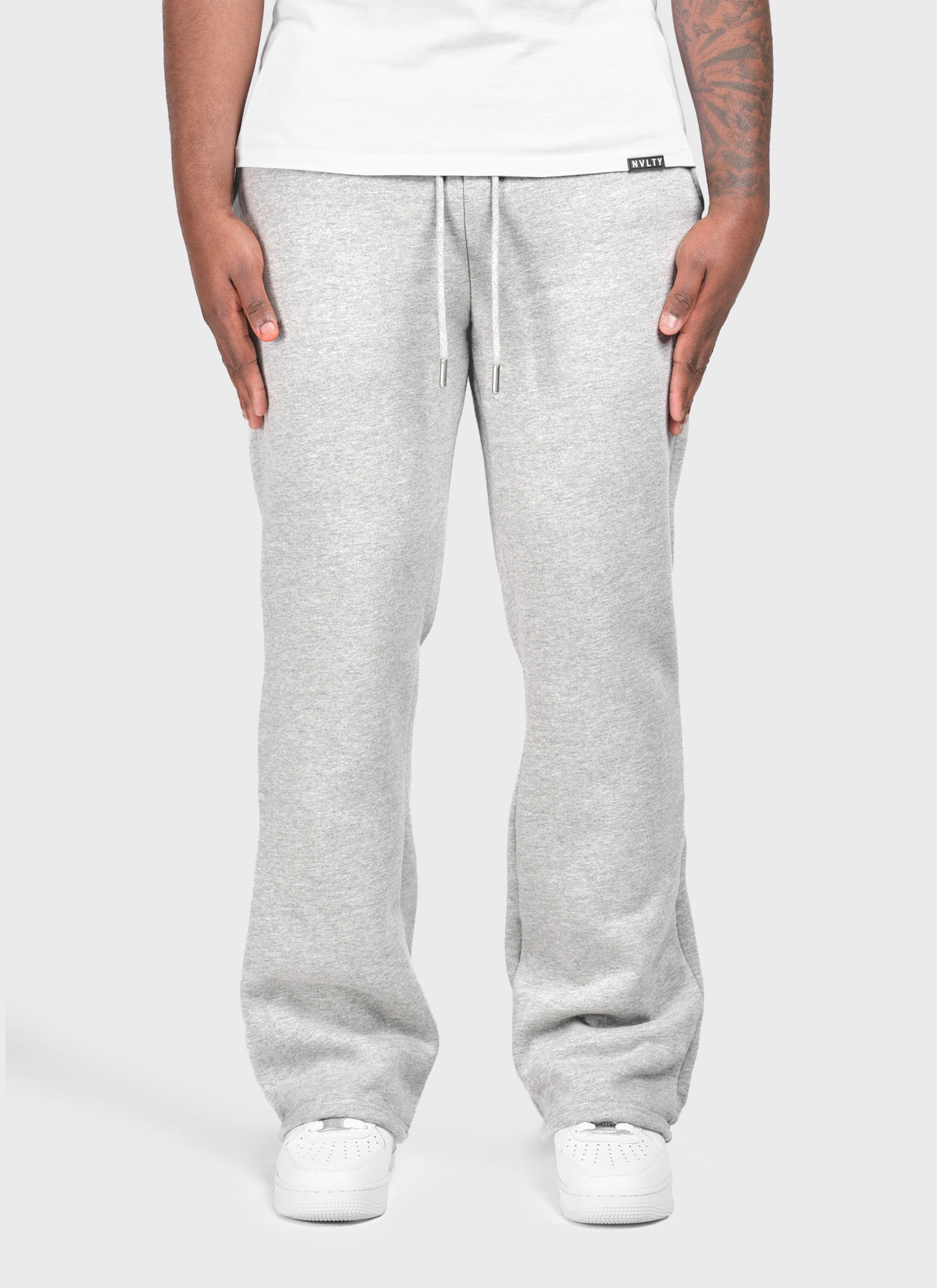 Heavyweight Luxe Flare Joggers - Grey
