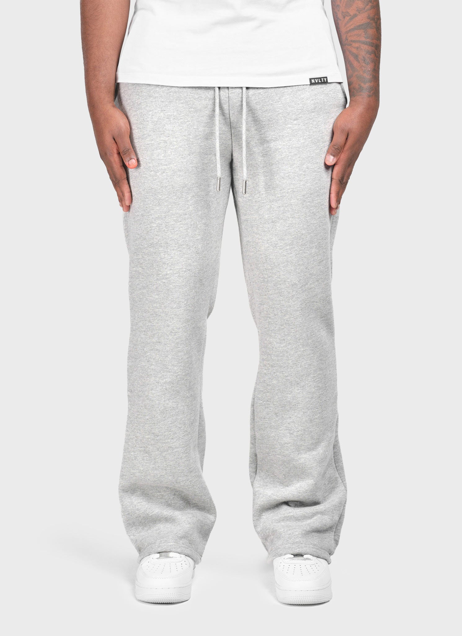 Heavyweight Luxe Flare Joggers - Grey