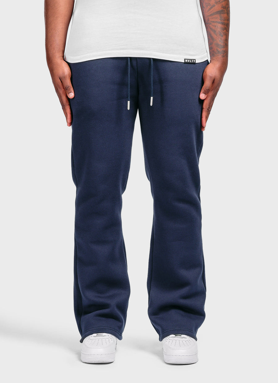 Heavyweight Luxe Flare Joggers - Navy