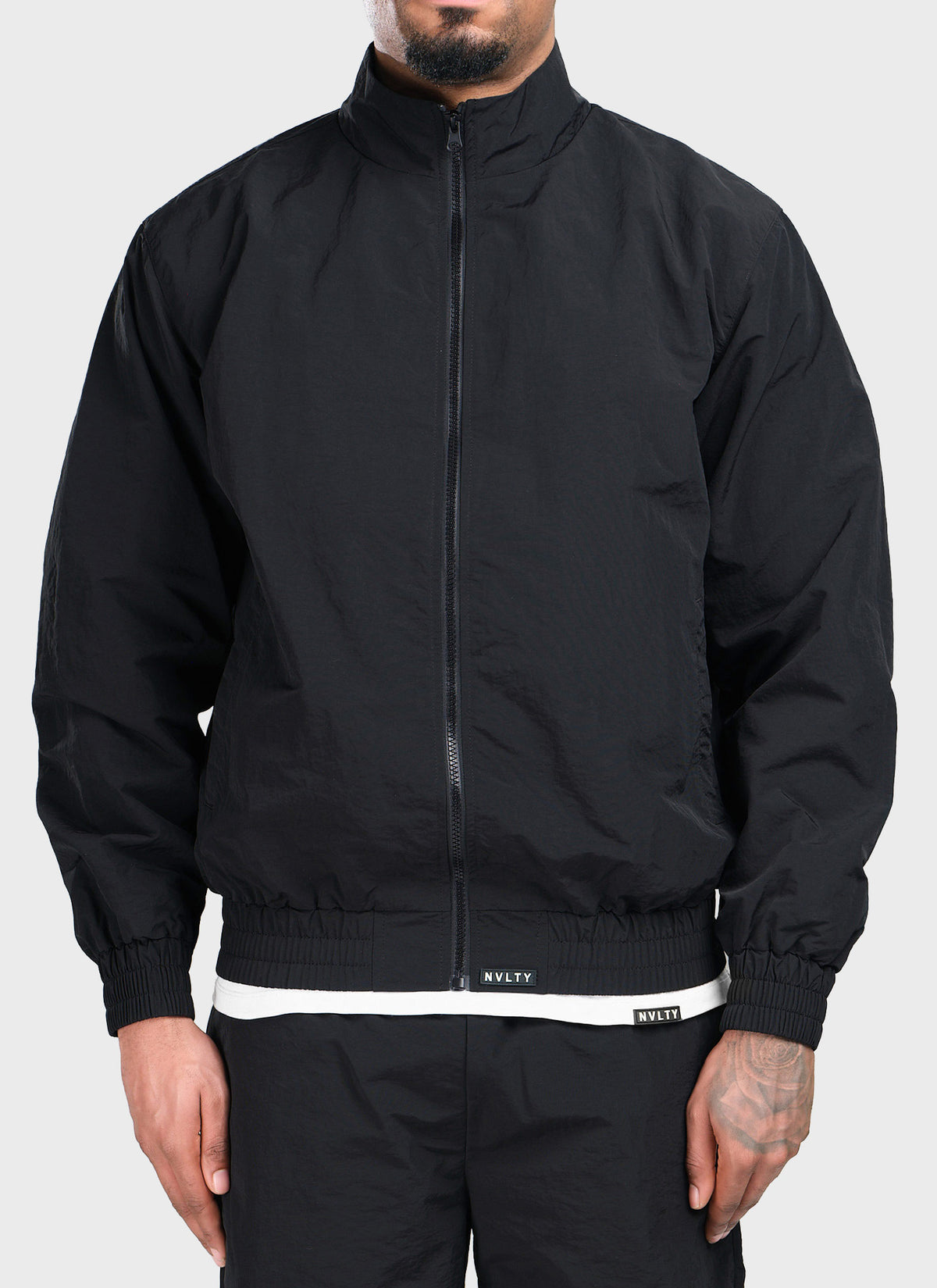 Heavyweight Shell Track Jacket - Black
