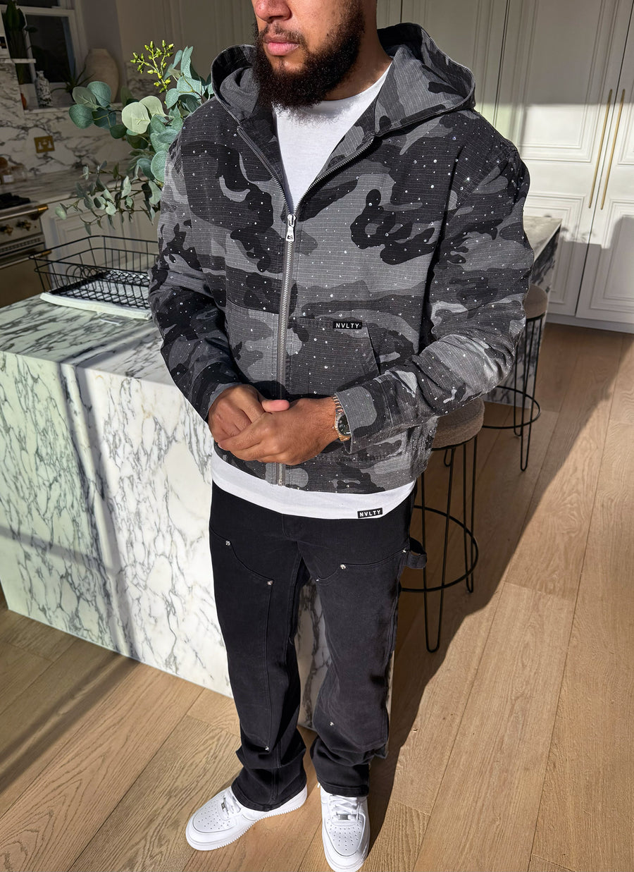 Vintage Flooded VVS Jacket - Black Camo