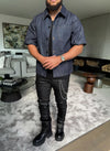 Structured Selvedge Denim Shirt - Indigo