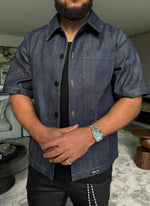 Structured Selvedge Denim Shirt - Indigo