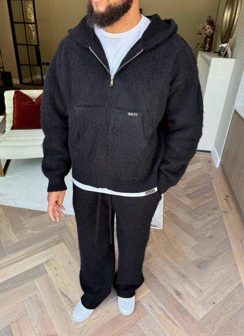 Mohair Joggers - Black