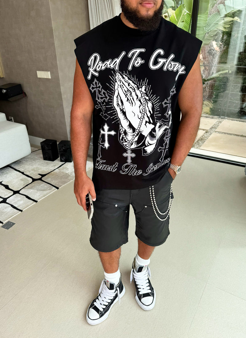 Road To Glory Sleeveless T-Shirt - Black