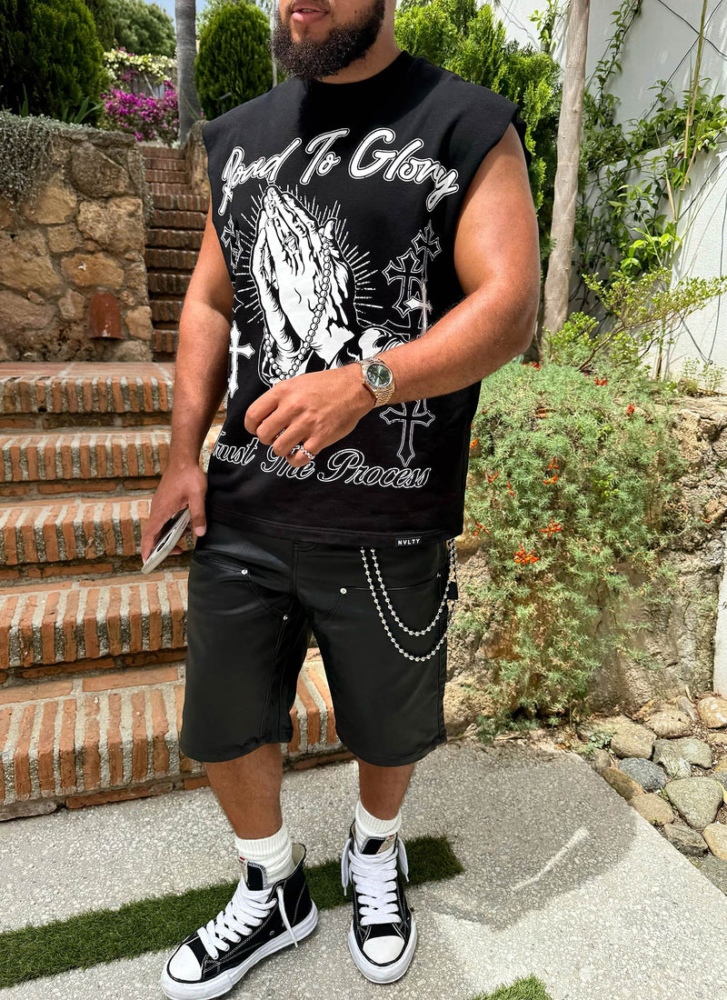 Road To Glory Sleeveless T-Shirt - Black