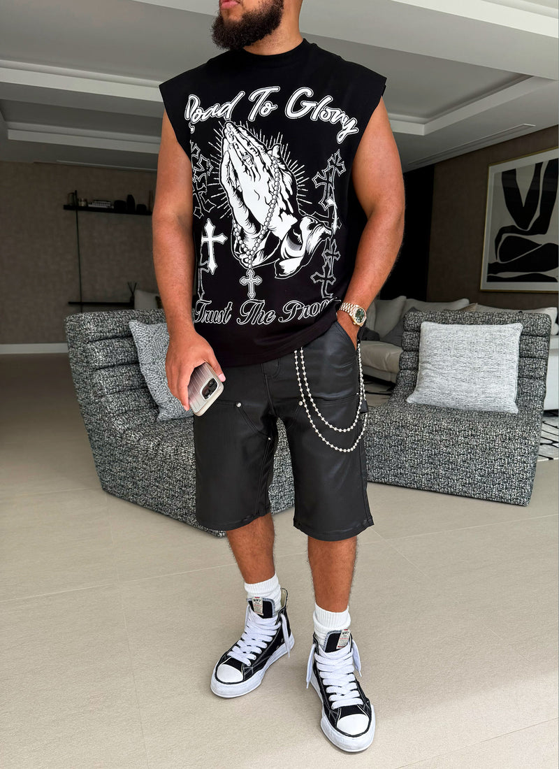 Road To Glory Sleeveless T-Shirt - Black