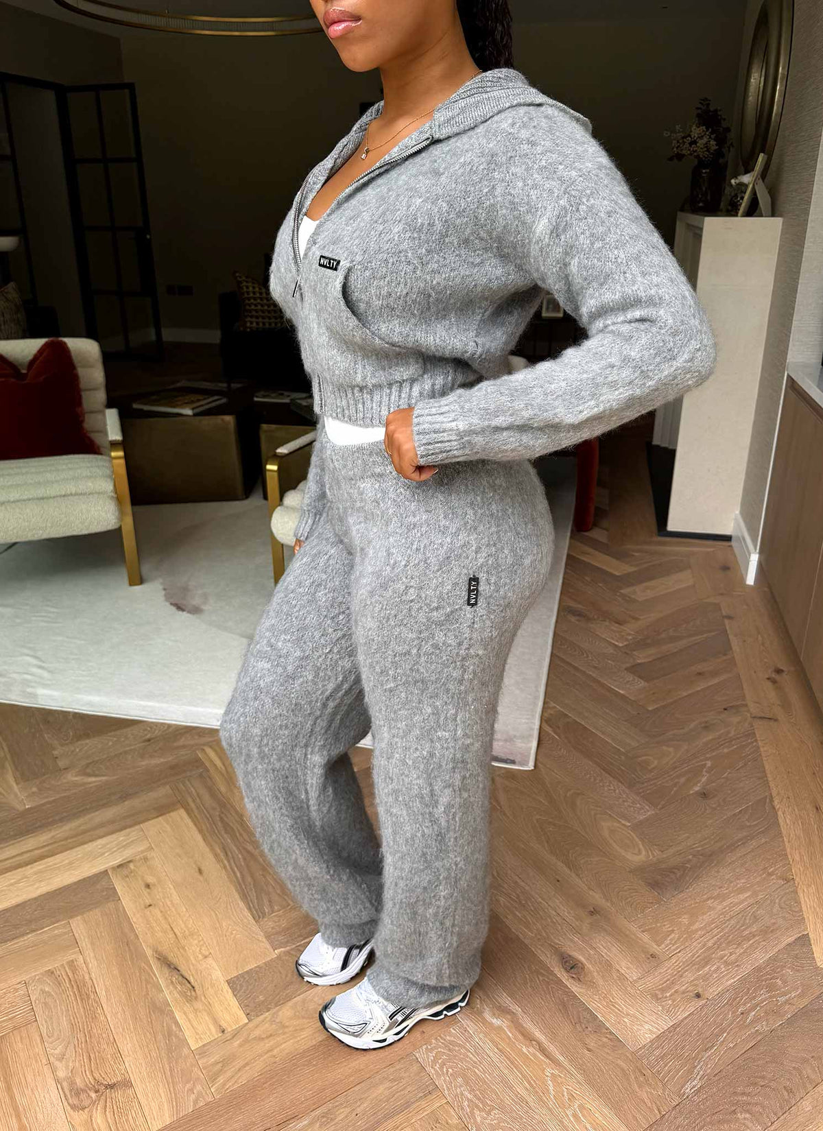 Mohair Joggers - Grey