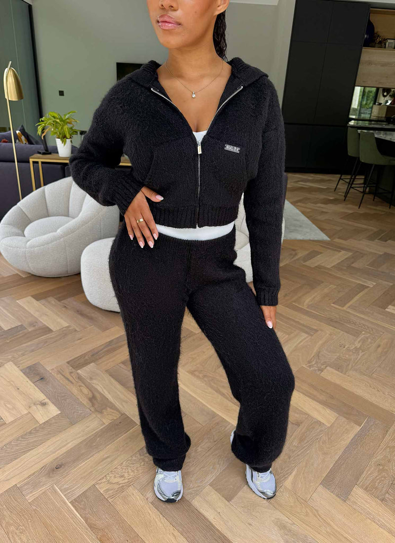 Mohair Joggers - Black