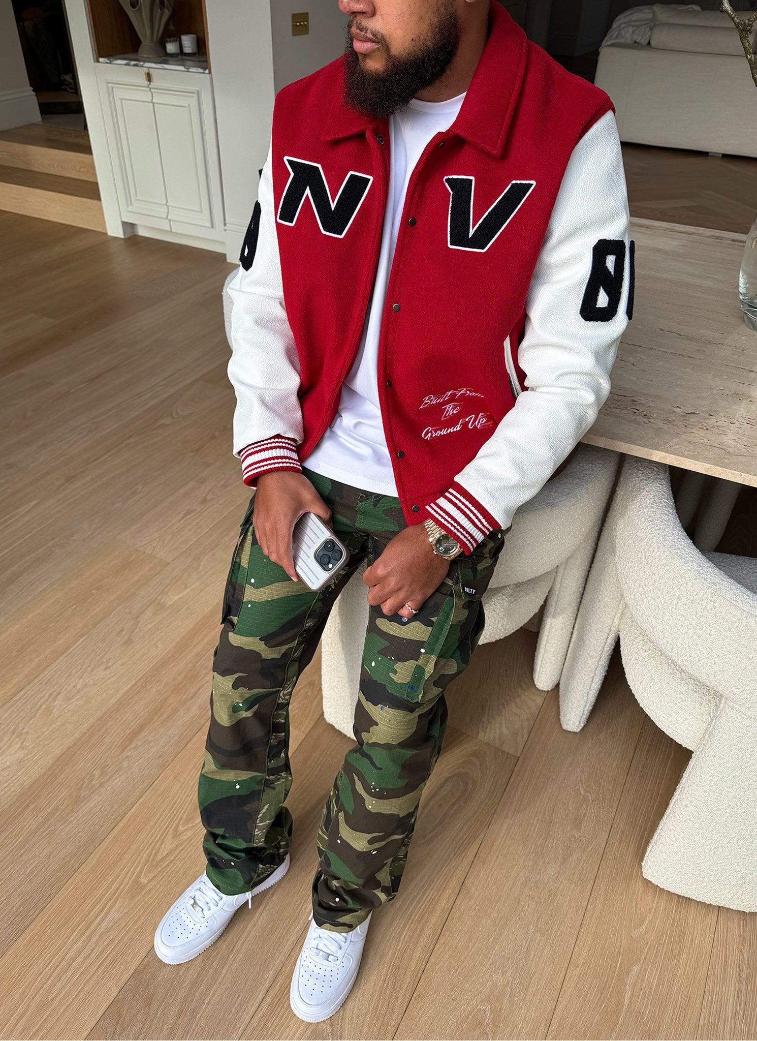 All Star Varsity Jacket - Red