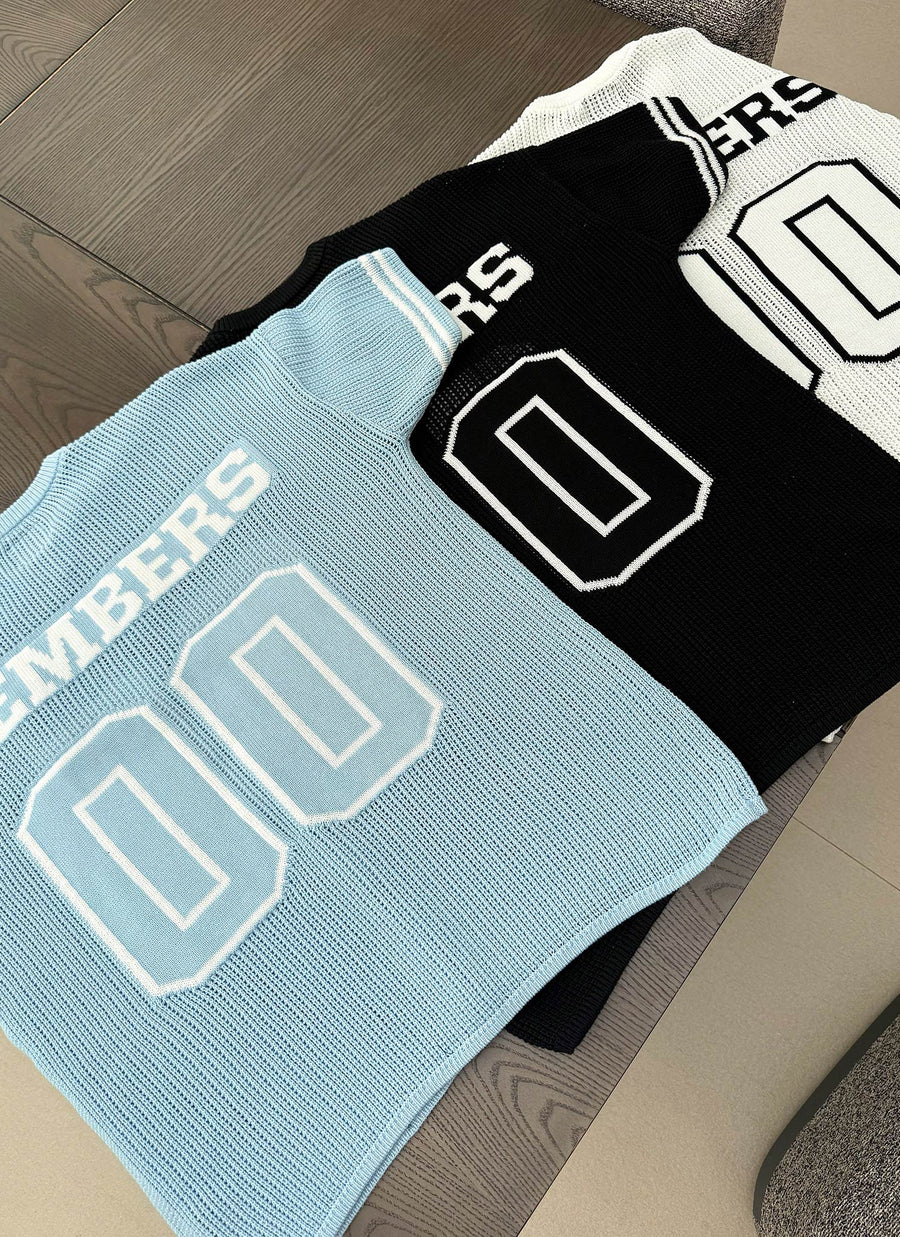 Knitted Members Jersey - Black