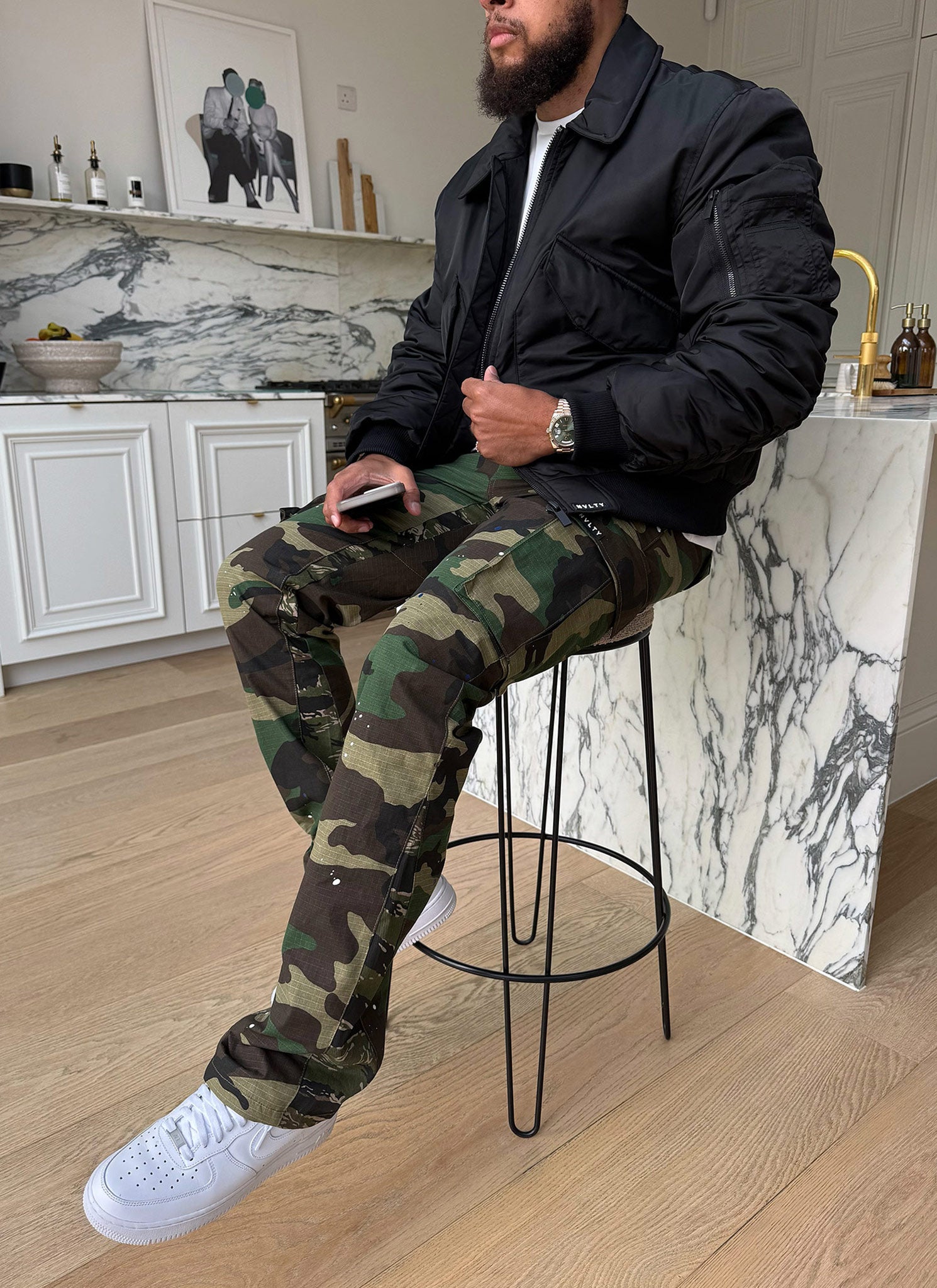 Aviator Flight Jacket - Black