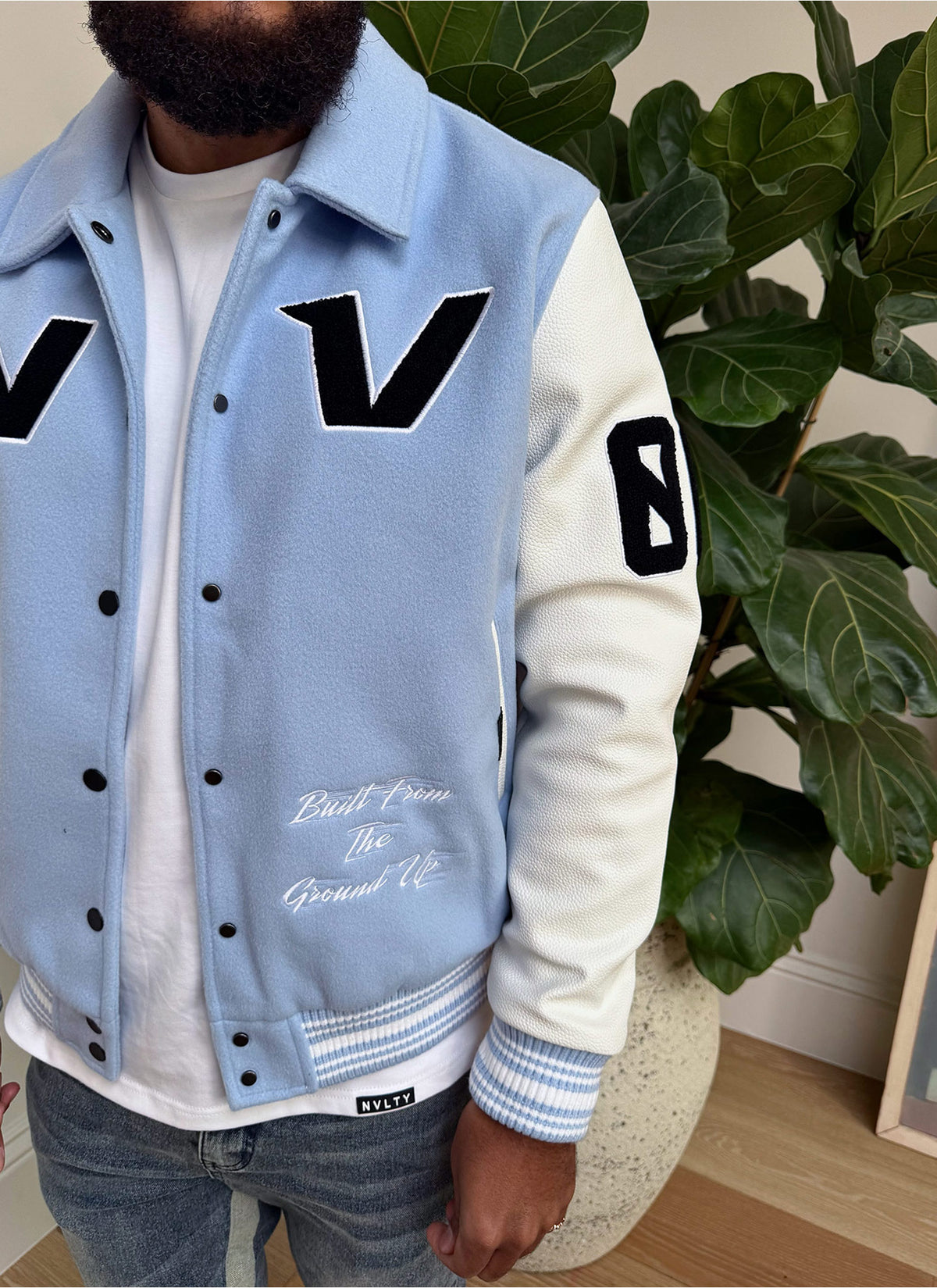 All Star Varsity Jacket - Baby Blue