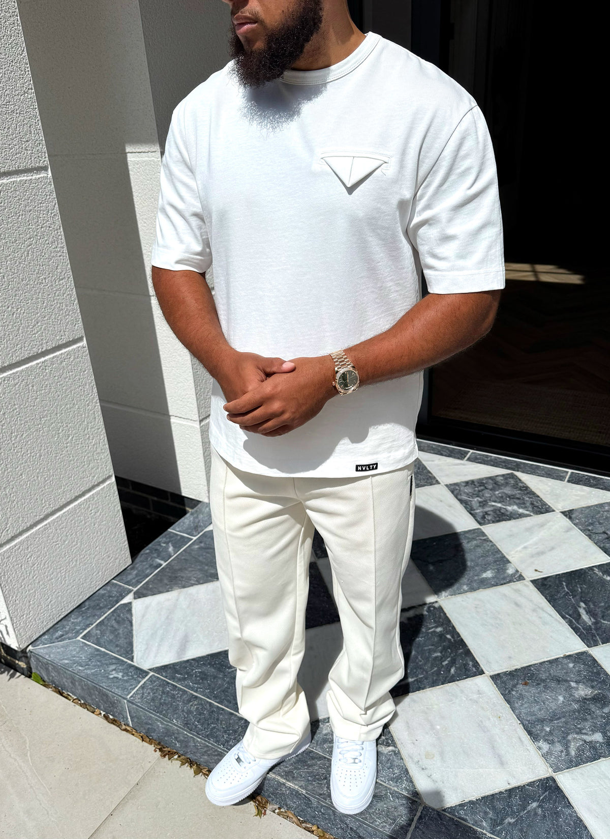 Pocket Square T-Shirt - White