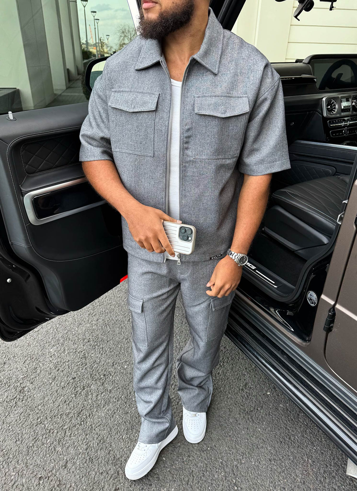 Tailored Militant Shirt - Grey