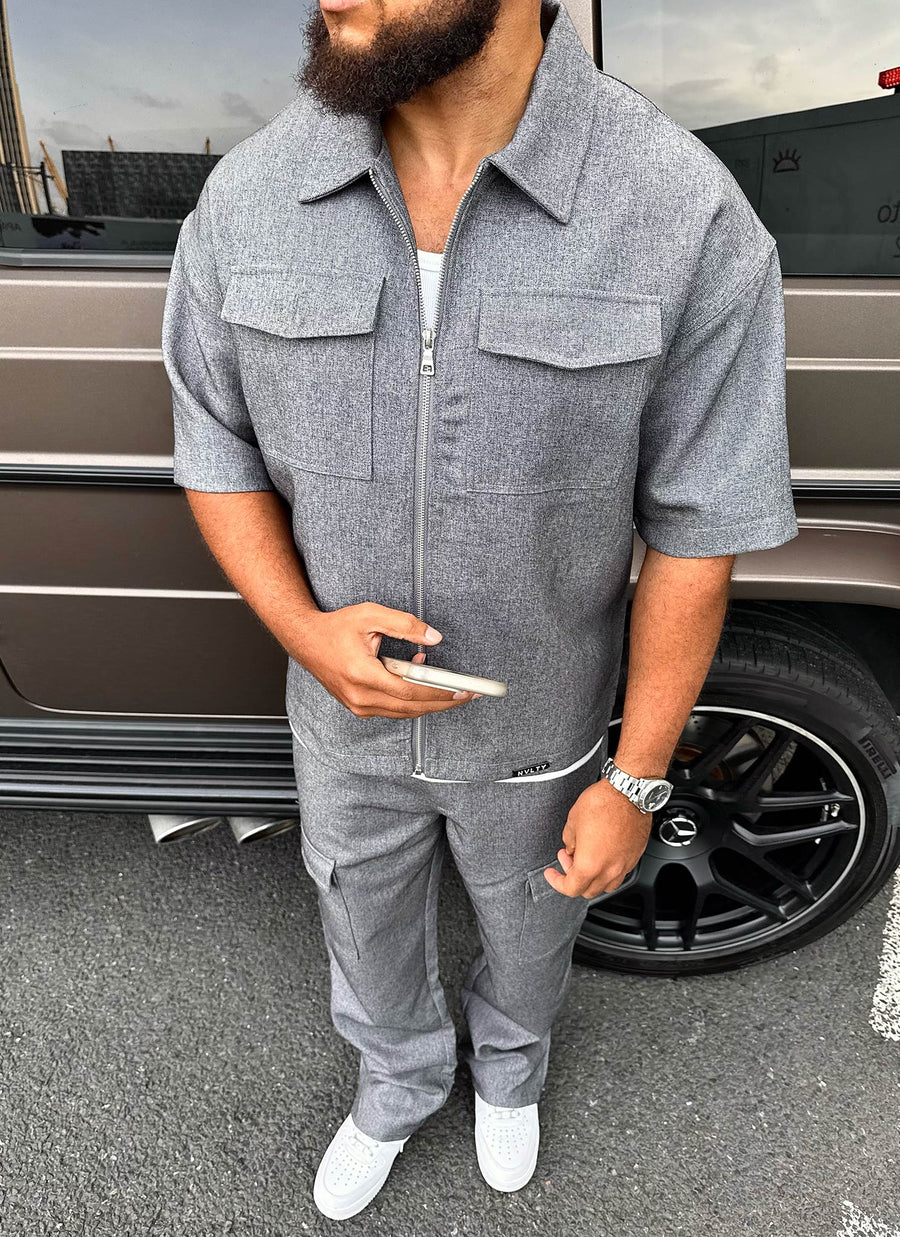 Tailored Militant Shirt - Grey