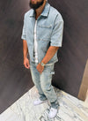Vintage Carpenter Rivet Jeans - Blue