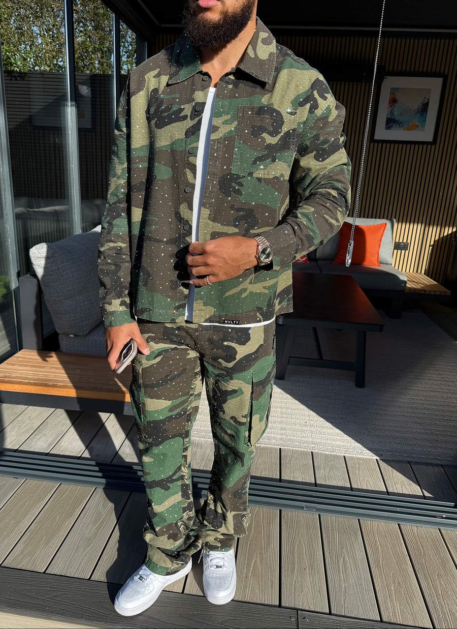 Vintage Flare VVS Cargos - Camo