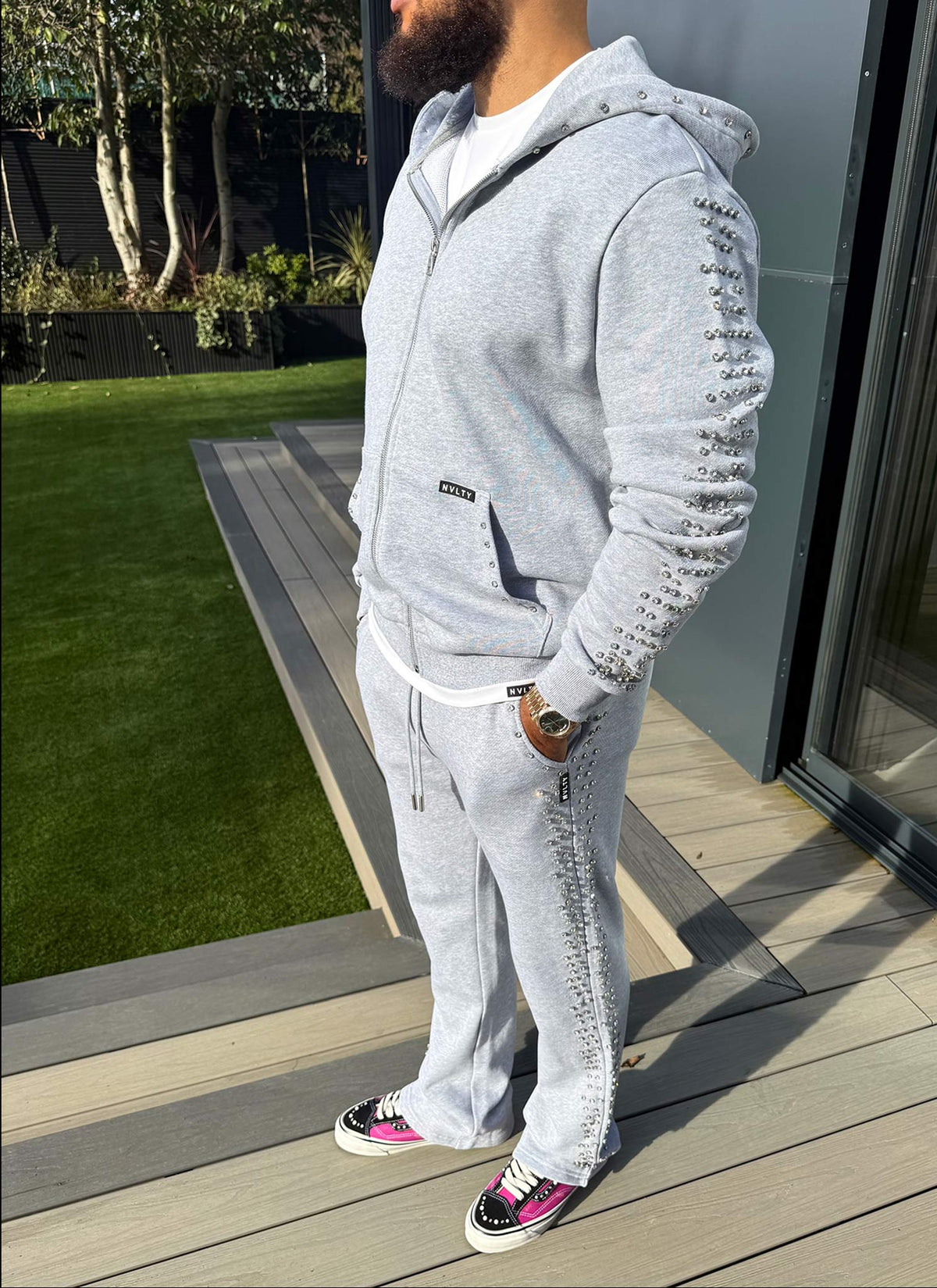 Vintage VVS Flare Joggers - Grey