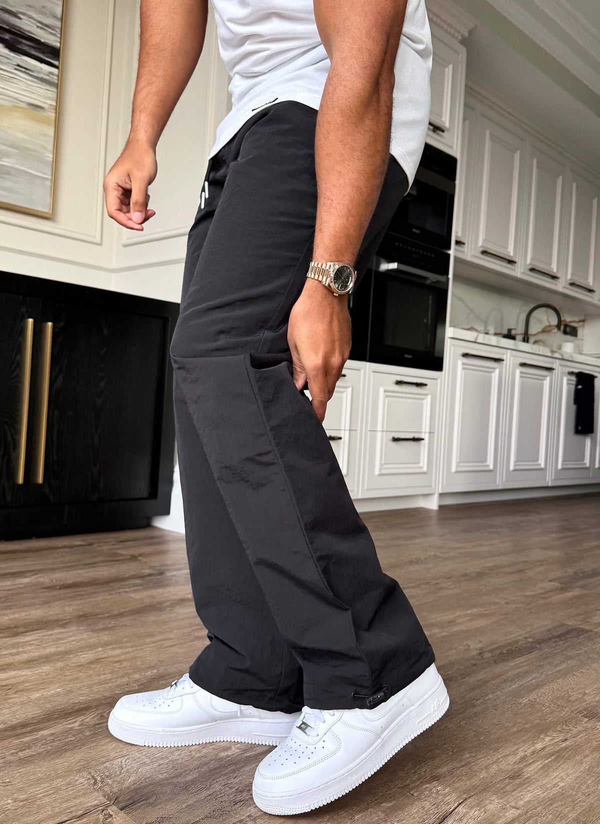 Heavyweight Luxe Track Pants - Black