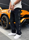 Vintage Studded Jeans - Black