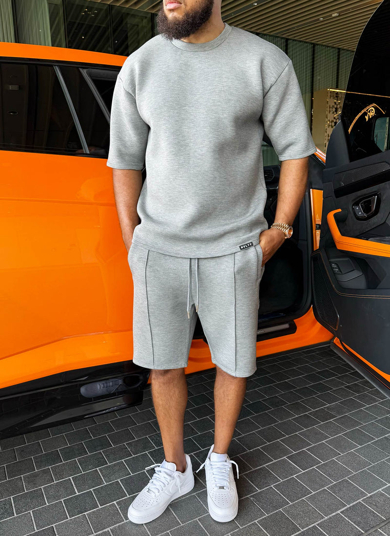 Scuba Structured Shorts - Grey