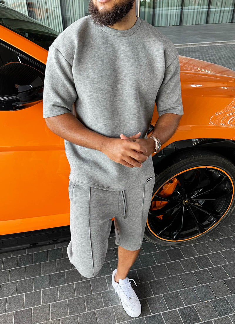 Scuba Structured Shorts - Grey