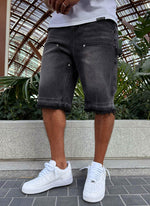 Vintage Carpenter Denim Shorts - Black