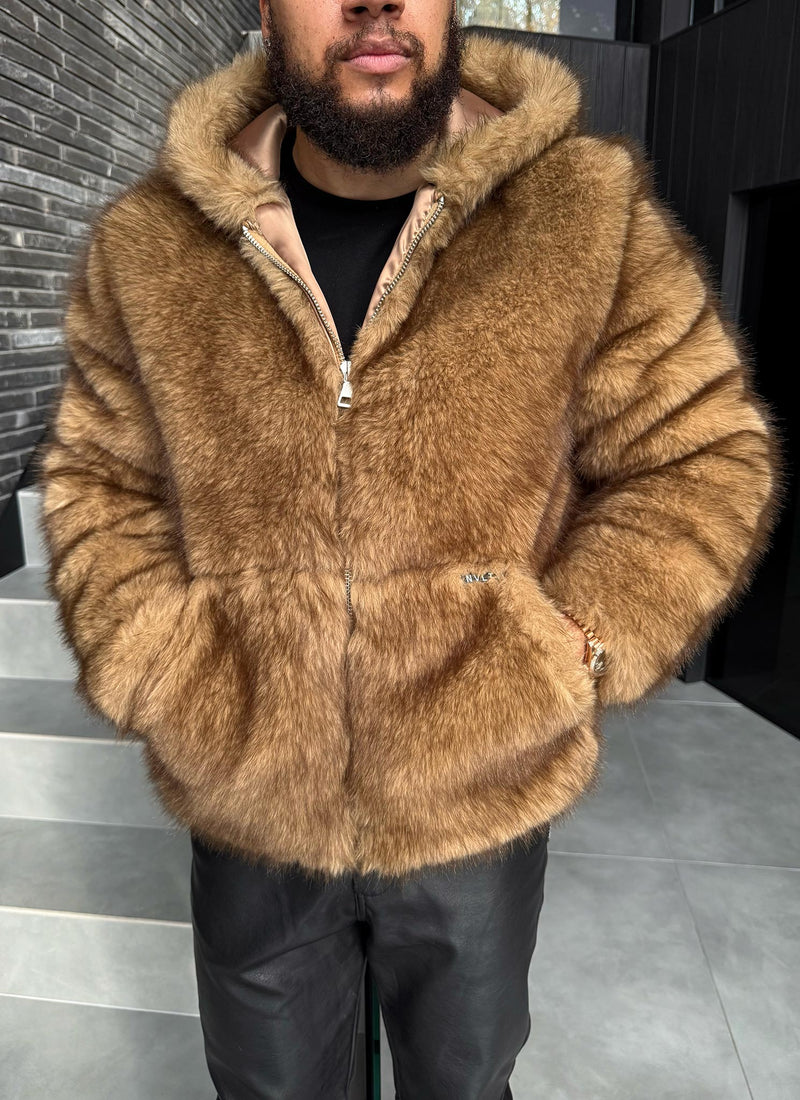 Fur Jacket - Brown