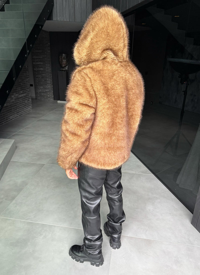 Fur Jacket - Brown