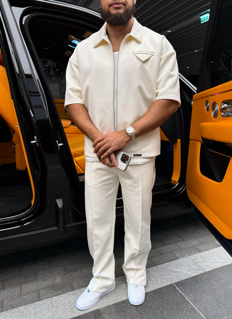 Twill Pocket Square Shirt - Ivory